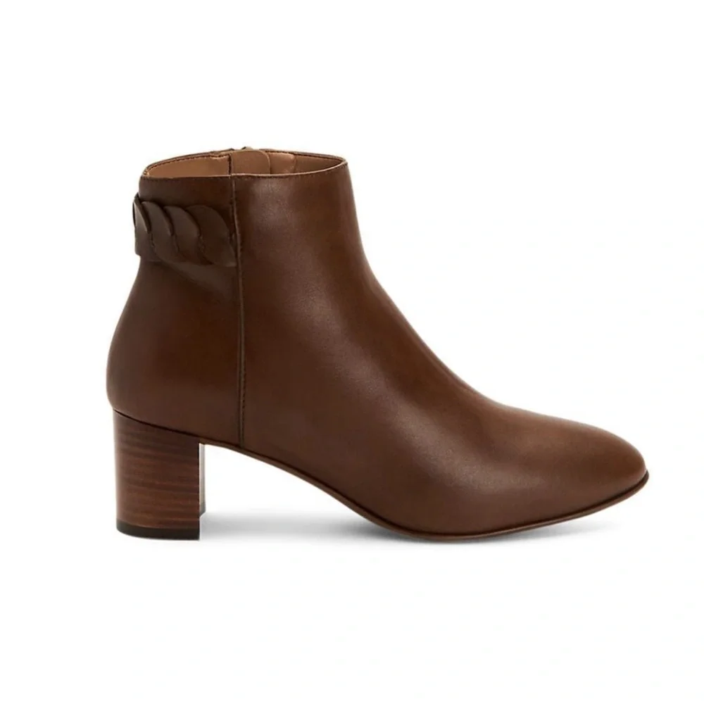 NEW Aquatalia Feliciana Weatherproof Block Heel Ankle Boots Size 6